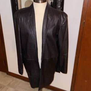 Vintage leather 3/4 jacket